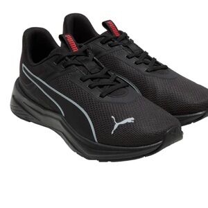 Puma Black and White Running Shoes